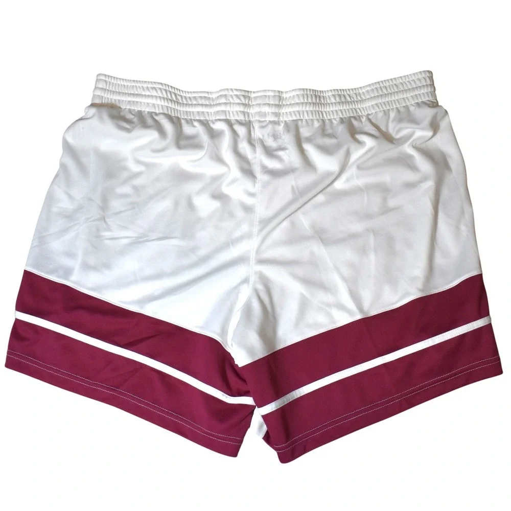 Jordan Stock Overtime Basketball Shorts Men's 4XL White Maroon‎ NWT FQ5375-104